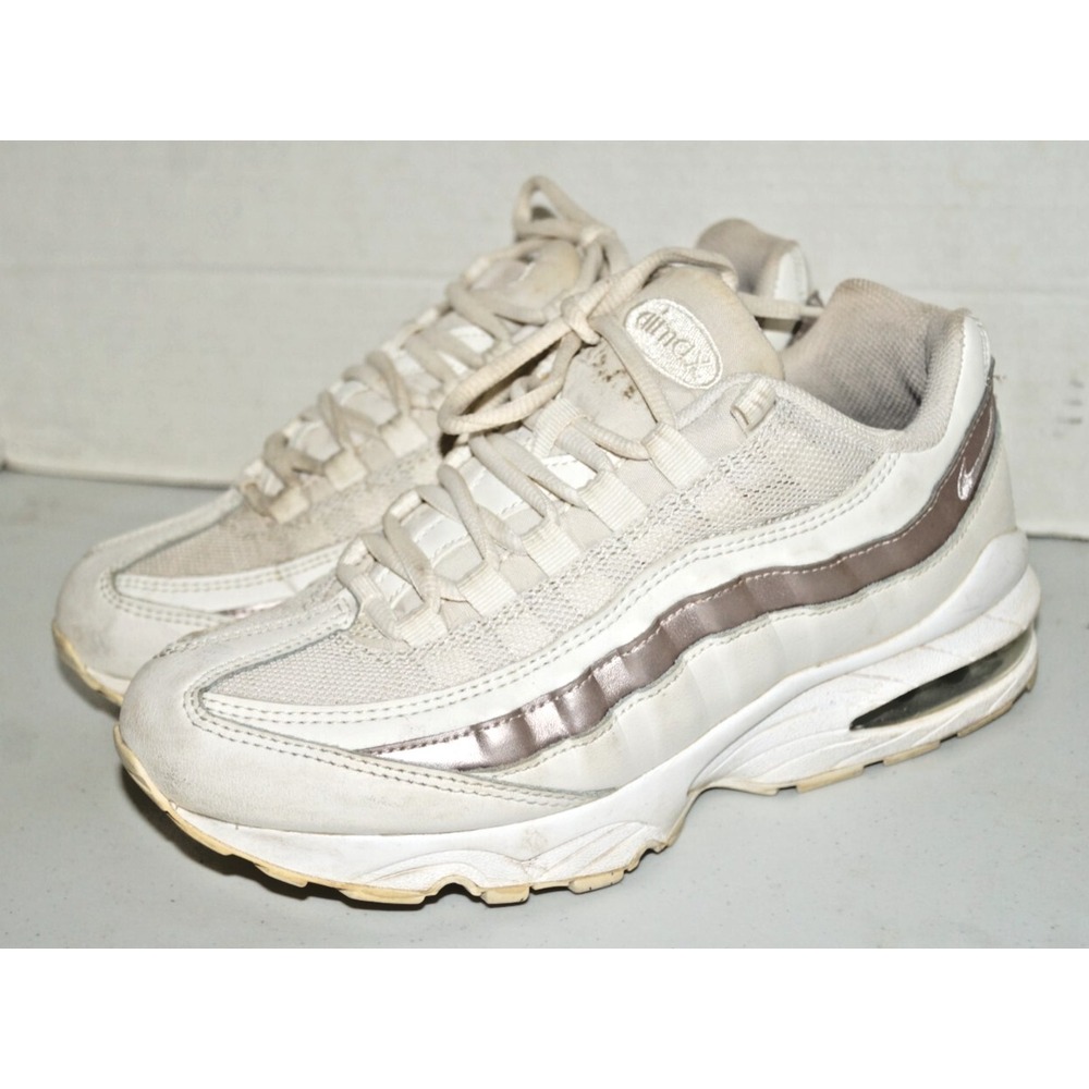 Nike Air Max 95 White Rose Gold 310830-015 Size 6.5Y Sneakers Shoes